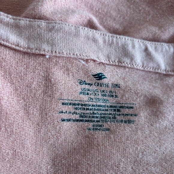 Disney Cruise Line THE DREAM OF EUROPE 2023 Minnie Mouse Tunic Sweatshirt LARGE - Picture 11 of 12